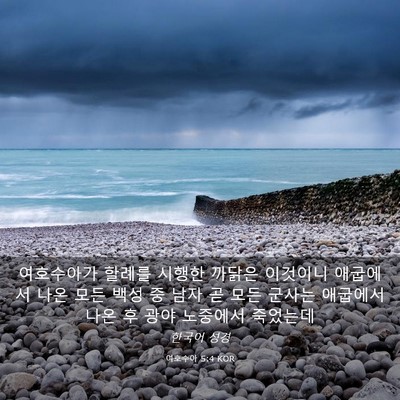 Picture 03 - 여호수아 5:4 KOR - 여호수아가 할례를 시행한 까닭은 - Bible Verse Picture
