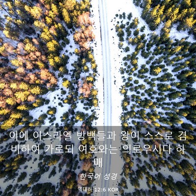 Picture 03 - 역대하 12:6 KOR - 이에 이스라엘 방백들과 왕이 스스로 - Bible Verse Picture