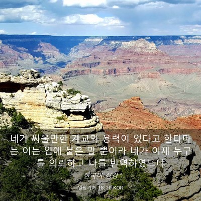 Picture 03 - 열왕기하 18:20 KOR - 네가 싸울만한 계교와 용력이 있다고 - Bible Verse Picture