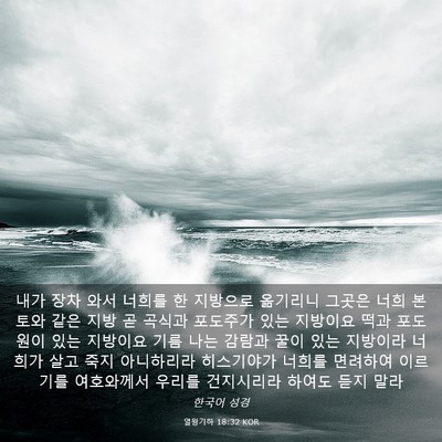 Picture 03 - 열왕기하 18:32 KOR - 내가 장차 와서 너희를 한 지방으로 - Bible Verse Picture
