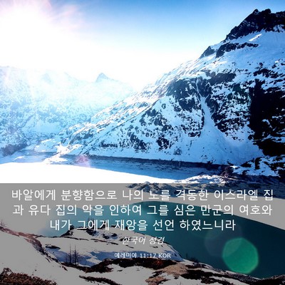 Picture 03 - 예레미야 11:17 KOR - 바알에게 분향함으로 나의 노를 - Bible Verse Picture