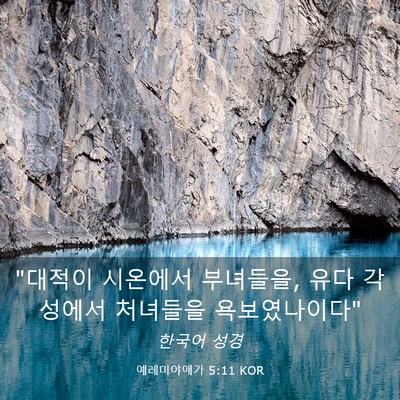 Picture 03 - 예레미야애가 5:11 KOR - 