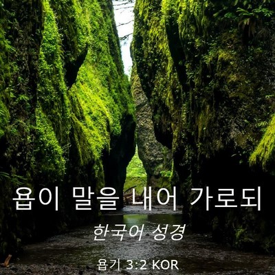 Picture 03 - 욥기 3:2 KOR - 욥이 말을 내어 - Bible Verse Picture