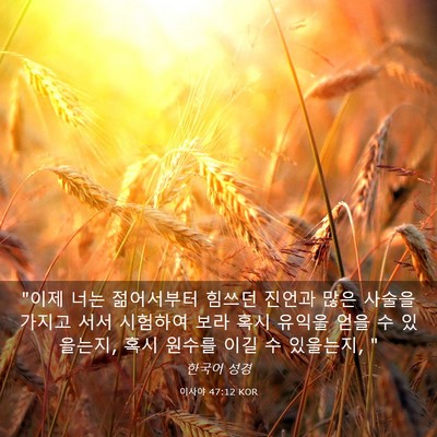 Picture 03 - 이사야 47:12 KOR - 