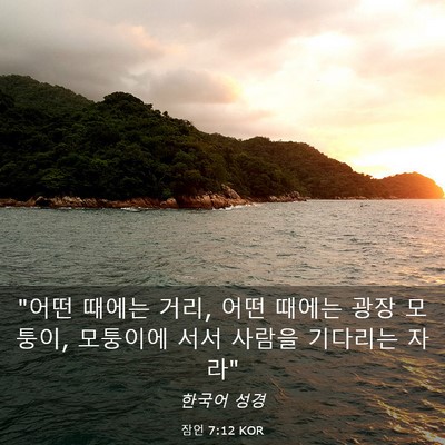 Picture 03 - 잠언 7:12 KOR - 