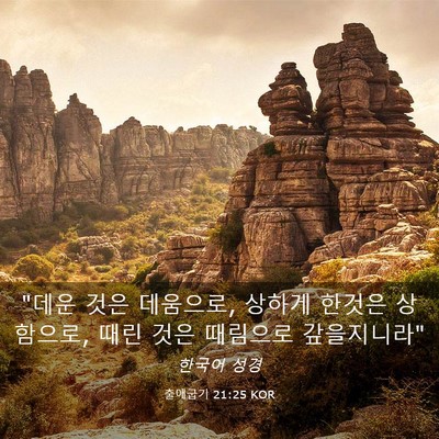 Picture 03 - 출애굽기 21:25 KOR - 