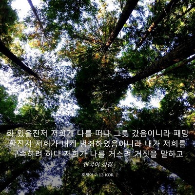 Picture 03 - 호세아 7:13 KOR - 화 있을진저 저희가 나를 떠나 그릇 - Bible Verse Picture