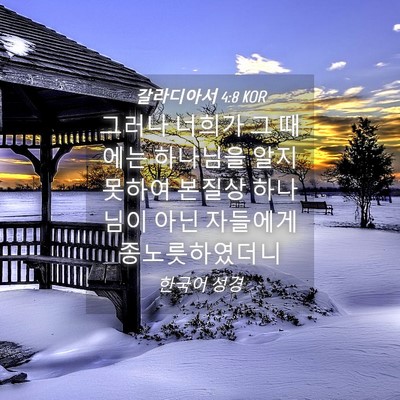 Picture 04 - 갈라디아서 4:8 KOR - 그러나 너희가 그 때에는 하나님을 - Bible Verse Picture