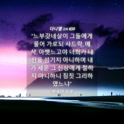 Picture 04 - 다니엘 3:14 KOR - 