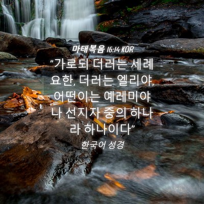 Picture 04 - 마태복음 16:14 KOR - 