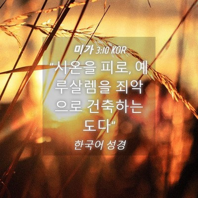 Picture 04 - 미가 3:10 KOR - 