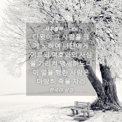 Picture 04 - 사무엘하 12:5 KOR - 다윗이 그 사람을 크게 노하여 - Bible Verse Picture