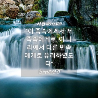 Picture 04 - 시편 105:13 KOR - 