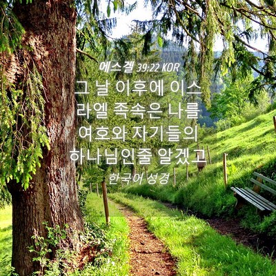 Picture 04 - 에스겔 39:22 KOR - 그 날 이후에 이스라엘 족속은 나를 - Bible Verse Picture