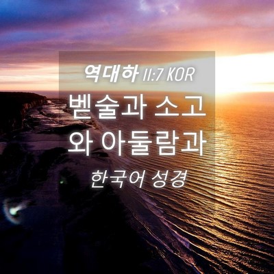 Picture 04 - 역대하 11:7 KOR - 벧술과 소고와 - Bible Verse Picture