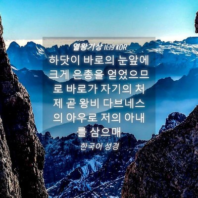Picture 04 - 열왕기상 11:19 KOR - 하닷이 바로의 눈앞에 크게 은총을 - Bible Verse Picture