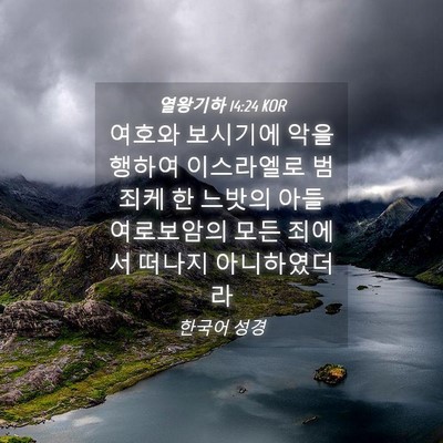 Picture 04 - 열왕기하 14:24 KOR - 여호와 보시기에 악을 행하여 - Bible Verse Picture