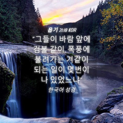 Picture 04 - 욥기 21:18 KOR - 