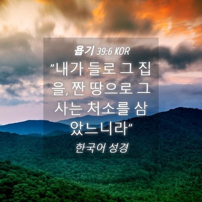 Picture 04 - 욥기 39:6 KOR - 