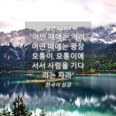 Picture 04 - 잠언 7:12 KOR - 