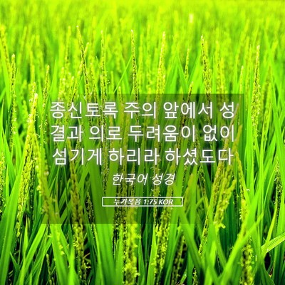 Picture 05 - 누가복음 1:75 KOR - 종신토록 주의 앞에서 성결과 의로 - Bible Verse Picture