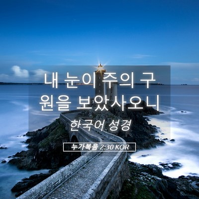 Picture 05 - 누가복음 2:30 KOR - 내 눈이 주의 구원을 - Bible Verse Picture