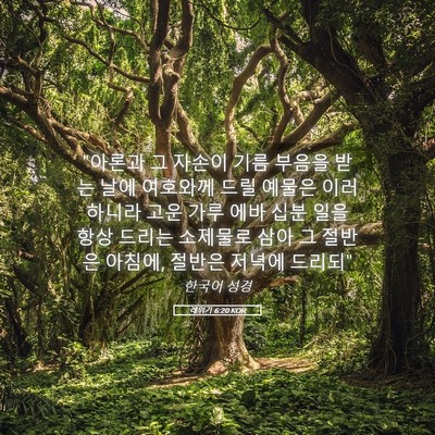 Picture 05 - 레위기 6:20 KOR - 