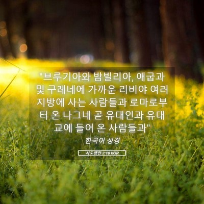 Picture 05 - 사도행전 2:10 KOR - 