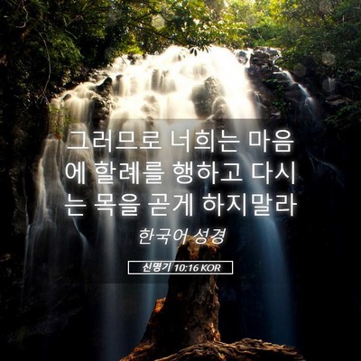 Picture 05 - 신명기 10:16 KOR - 그러므로 너희는 마음에 할례를 - Bible Verse Picture