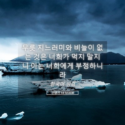 Picture 05 - 신명기 14:10 KOR - 무릇 지느러미와 비늘이 없는 것은 - Bible Verse Picture
