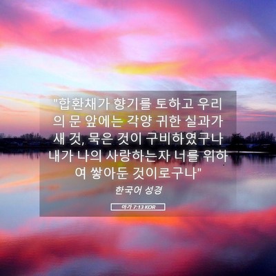 Picture 05 - 아가 7:13 KOR - 