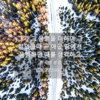 Picture 05 - 에스겔 23:19 KOR - 그가 그 음행을 더하여 그 젊었을때 - Bible Verse Picture
