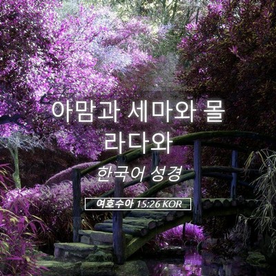 Picture 05 - 여호수아 15:26 KOR - 아맘과 세마와 - Bible Verse Picture