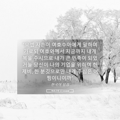 Picture 05 - 여호수아 17:14 KOR - 