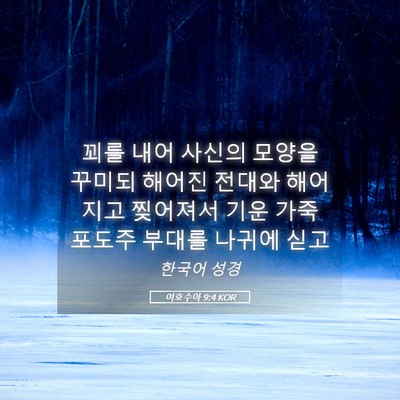 Picture 05 - 여호수아 9:4 KOR - 꾀를 내어 사신의 모양을 꾸미되 - Bible Verse Picture