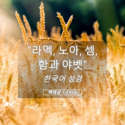 Picture 05 - 역대상 1:4 KOR - 