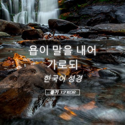 Picture 05 - 욥기 3:2 KOR - 욥이 말을 내어 - Bible Verse Picture