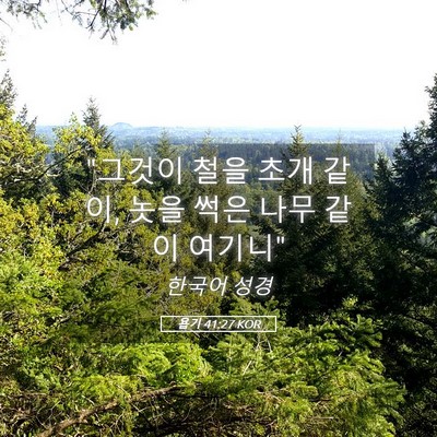 Picture 05 - 욥기 41:27 KOR - 
