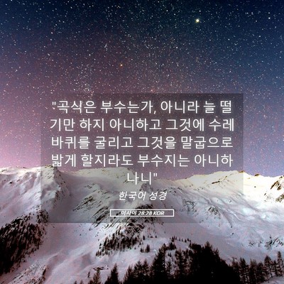 Picture 05 - 이사야 28:28 KOR - 
