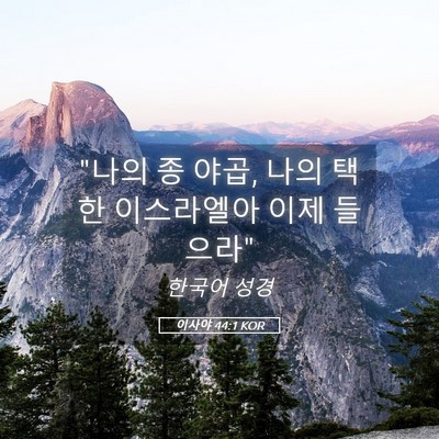 Picture 05 - 이사야 44:1 KOR - 