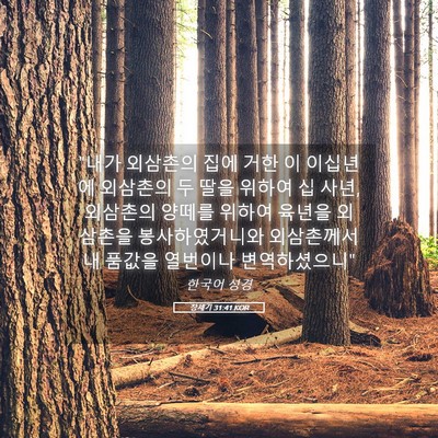 Picture 05 - 창세기 31:41 KOR - 