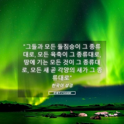 Picture 05 - 창세기 7:14 KOR - 