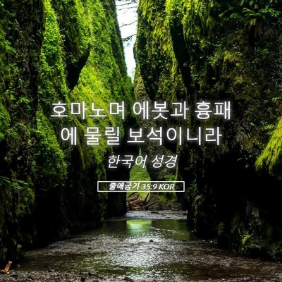 Picture 05 - 출애굽기 35:9 KOR - 호마노며 에봇과 흉패에 물릴 - Bible Verse Picture