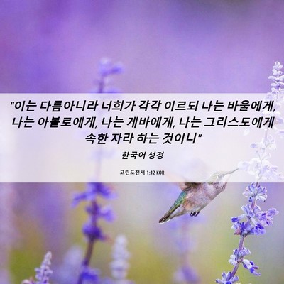 Picture 06 - 고린도전서 1:12 KOR - 