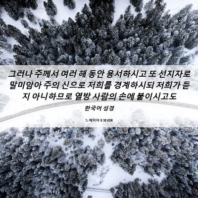 Picture 06 - 느헤미야 9:30 KOR - 그러나 주께서 여러 해 동안 - Bible Verse Picture