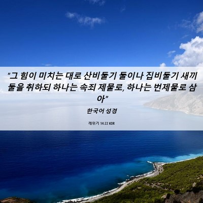 Picture 06 - 레위기 14:22 KOR - 