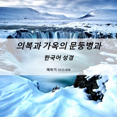 Picture 06 - 레위기 14:55 KOR - 의복과 가옥의 - Bible Verse Picture