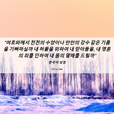 Picture 06 - 미가 6:7 KOR - 