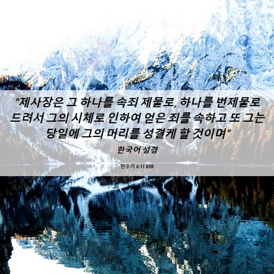 Picture 06 - 민수기 6:11 KOR - 