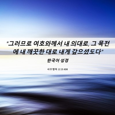Picture 06 - 사무엘하 22:25 KOR - 